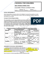 Chapter-6 Social Responsibility of Business and Business Ethics Revised