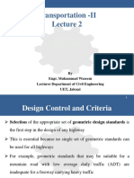 Transportation - II: by Engr. Muhammad Waseem Lecturer Department of Civil Engineering UET, Jalozai