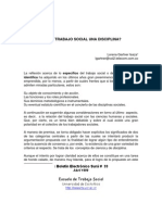 Es El Trabajo Social Una Disciplina Maria Gartner