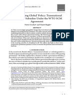 China's Going Global' Policy: Transnational Production Subsidies Under The WTO SCM Agreement