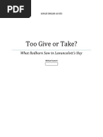 Too Give or Take?: What Redburn Saw in Lanuncelott's Hey