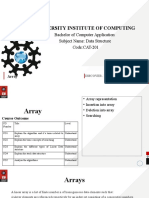 University Institute of Computing: Bachelor of Computer Application Subject Name: Data Structure Code:CAT-201