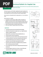 SLML-121 Rev C Nasal Cannula Technical Bulletin Hospital