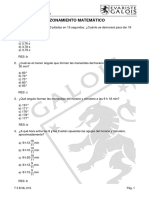 Razonamiento Matemático: Tutoria