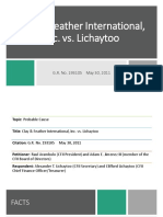 Clay & Feather International, Inc. vs. Lichaytoo, G.R. No. 193105