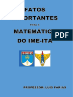 Fatos Importantes para A Matematica