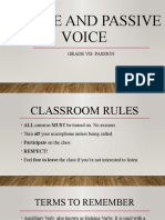 Active and Passive Voice: Grade Vii-Passion