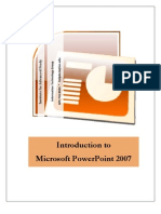 Power Point Handout 2007