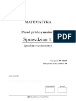 Sprawdzian Przed PR Matura 1r 2016