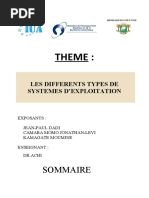 Expose Sur Les Systeme D'exploitation (Word)