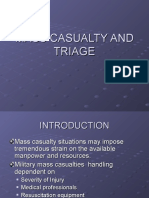 Mass Casualty and Triage