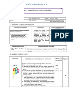 Sesión de Aprendizaje #3 Tercer Grado