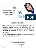 6.2 Casos Particulares Das Entalpias Das Reações