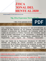 Política Nacional Del Ambiente Al 2030