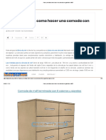 Plano y Medidas Como Hacer Una Comoda Con Gavetas de MDF