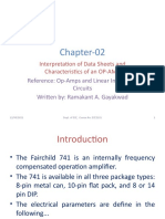 Chapter-02: Interpretation of Data Sheets and Characteristics of An OP-AMP