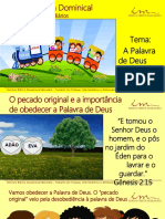 1a Aula - Slides - CRI-InT - A Palavra de Deus - O Pecado Original e A Importancia de Obedecer A Palavra de Deus