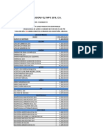 Lista de Precios Distribuidora Olimpo