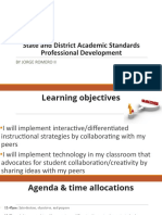 Final State and District Academic Standards Professional Development