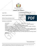 Certificado Medico Blanco