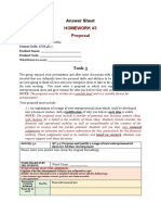 Homework #3 Proposal: Answer Sheet