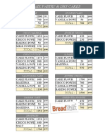 Premix Pastry & Dry Cakes: Total: TOTAL: 2750