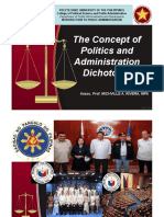 The Concept of Politics and Administration Dichotomy