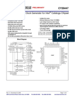 CY28447 - ETC PLL Clock Generator Datasheet