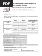 Historia y Filosofa de La Ciencia I - 2021