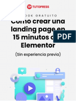 Ebook Como Crear Un Landing Page Con Elementor en 15 Minutos