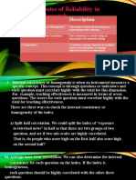 Attributes of Reliability in Quantitative Research