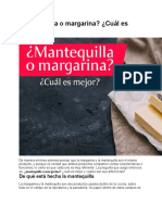 Mantequilla o Margarina