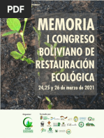 Memoria Ier Congreso Boliviano de Restauración Ecológica