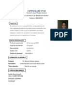 Curriculum Vitae de Kenneth Rendon