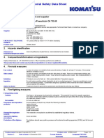 Transmission Oil TO30 MSDS