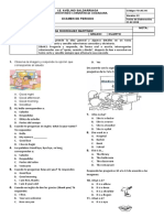 Examen Inglés 4to