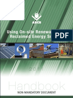 Using On-Site Renewable and Reclaimed Energy Sources: Handbook