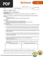 Science 8 - Q1 - DW1