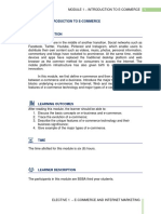 Module 1 and 2 E-Commerce