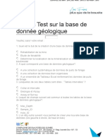 Surpac Test Sur La Base de Donnée Géologique