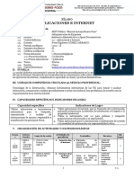 SILABO Aplicaciones e Internet Administracion de Empresas