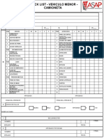 Fo-005 - PD-4.4.6 Check List Vehiculo Menor - Camioneta