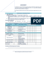 Assessment Work Immersion