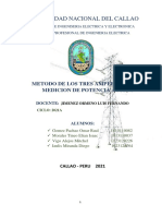 Laboratorio 4 - METODO DE LOS TRES AMPERIMETROS - MEDICION DE POTENCIA ACTIVA..