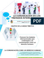 Tema 5. La Comunicación en Los Tratados Internacionales