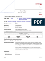 Safety Data Sheet Toner - Black: Toner Xerox® Versalink B400, Xerox® Versalink B405 Multifunction Printer