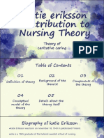 Katie Eriksson Contribution To Nursing Theory