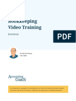 Bookkeeping Video Training: (Handout)