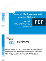 PPT08 - Multivariate One Way Anova