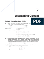 Alternating Current: Multiple Choice Questions